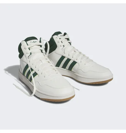 Кроссовки мужские Adidas Hoops 3.0 Mid Lifestyle Basketball Classic Vintage Shoes White IG5570