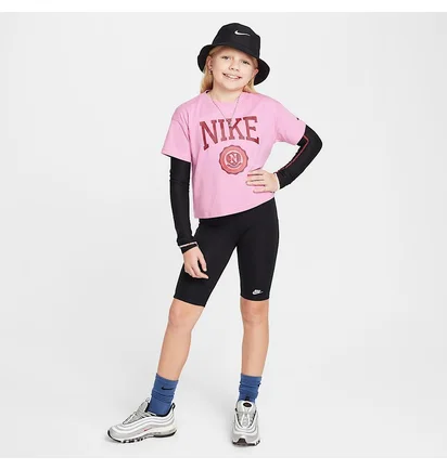 Футболка детская Nike Sportswear T-Shirt Pink HM6303-646