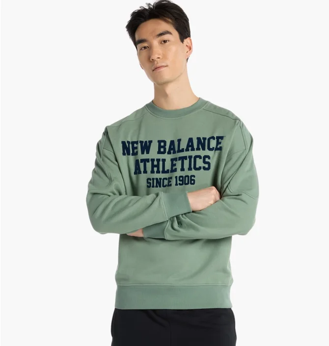 Світшот чоловічий New Balance Varsity Ft Graphic Green MT51521DKJ