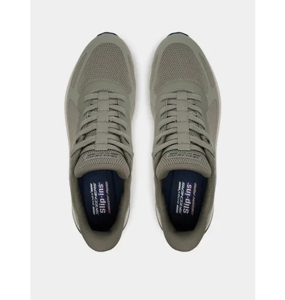 Кросівки чоловічі Skechers Bobs Sport Squad Chaos 4 Olive 118423-OLV