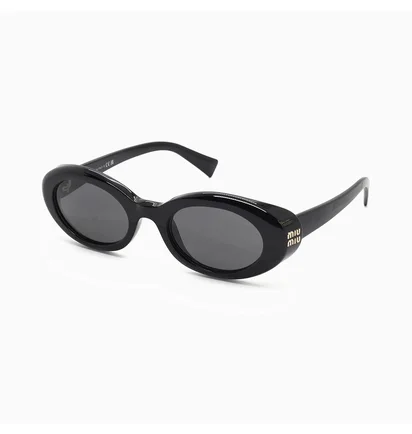 Солнцезащитные очки женские Miu Miu Black/Grey B09S-16K08Z-52