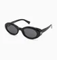 Солнцезащитные очки женские Miu Miu Black/Grey B09S-16K08Z-52