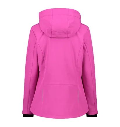 Куртка женская CMP Jacket Zip Hood Softshell Pink 39A5006-B818