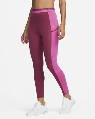 Легінси жіночі Nike Pro WomenS High-Waisted 7/8 Training Leggings With Pockets Bordo DX0063-653