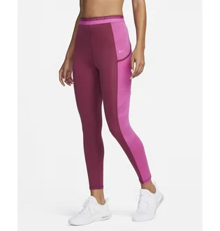 Леггинсы женские Nike Pro WomenS High-Waisted 7/8 Training Leggings With Pockets Bordo DX0063-653