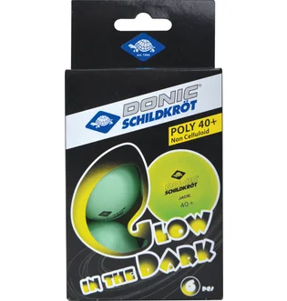 Мяч для настольного тенниса Donic Glow In The Dark (6 шт) Green 608507