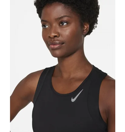 Топ женский Nike W Nk Df Race Crop Black DD5921-010