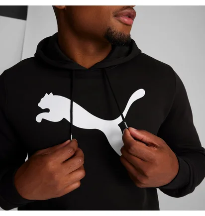 Спортивный костюм мужской Puma Big Cat Logo Hoodie Black 672712-01__586714-01