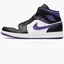 Кроссовки мужские Air Jordan 1 Mid Black/White 554724-095