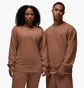 Свитшот унисекс Air Jordan Wordmark Fleece Crew-Neck Sweatshirt Brown FZ3950-223