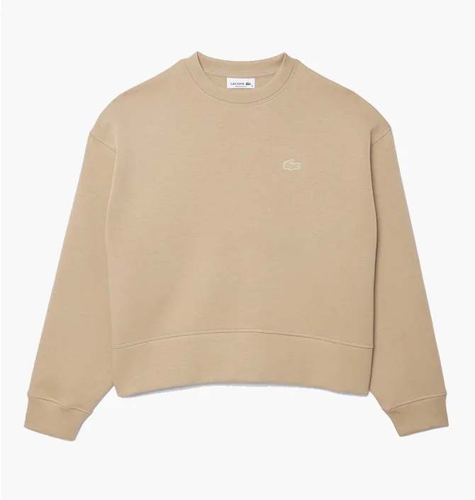 Свитшот женский Lacoste Oversize Fit Beige SF561402S