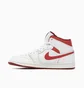 Кросівки чоловічі Air Jordan 1 Mid Se White Dune Red White FJ3458-160