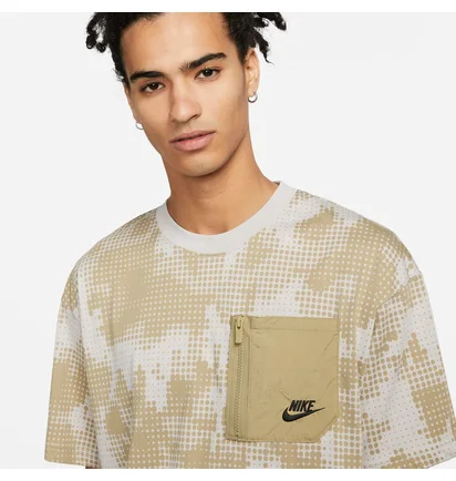 Футболка мужская Nike M Nsw Spu Ss Top Aop Beige/White FJ5252-276