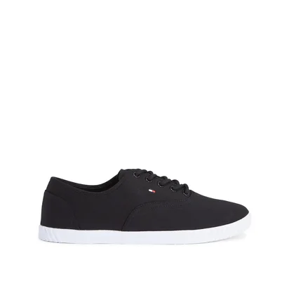 Кросівки чоловічі Tommy Hilfiger Canvas Lace Up Sneaker Black FW0FW07805-BDS
