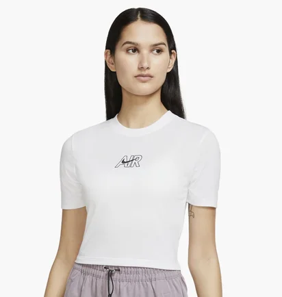Футболка женская Nike W Nsw Tee Slim Crp Air White Dn5852-100
