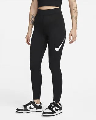 Легінси жіночі Nike W Nsw Swsh Hr Tight Black Dm6207-010