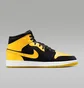 Кроссовки мужские Air Jordan 1 Mid Se Black/Yellow HJ6654-071