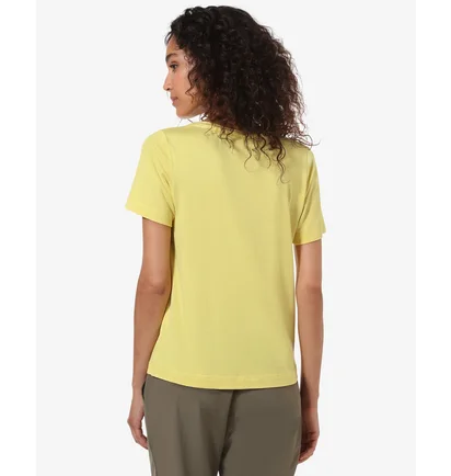 Футболка женская AUSTRALIAN Logo Flowers Tee Jersey V Yellow LSDTS0027-074