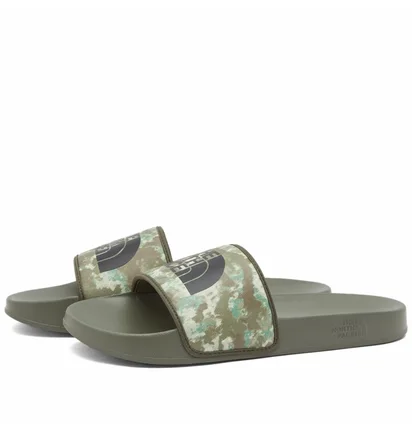 Тапочки мужские The North Face Base Camp Slide Camo/Green NF0A4T2RIYL