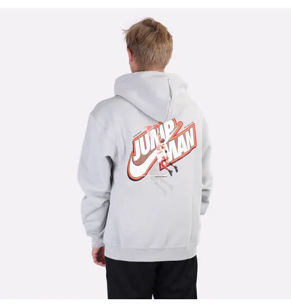 Толстовка чоловіча Air Jordan Jumpman Fleece Full-Zip Grey DC9606-097