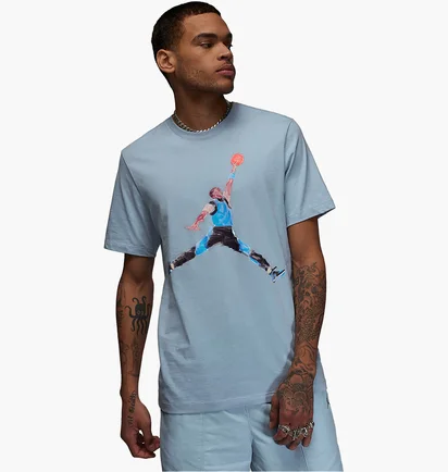 Футболка чоловіча Air Jordan Brand T-Shirt Light Blue FN5980-436