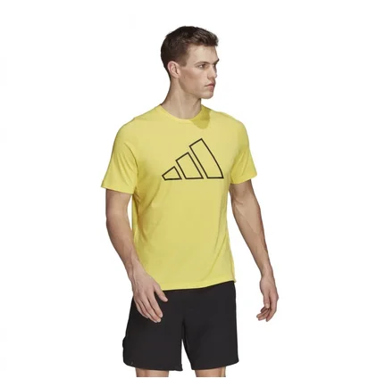 Футболка чоловіча Adidas Ti 3Bar Tee Yellow HK9530