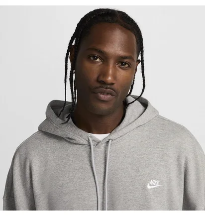 Худи мужское Nike Club Fleece Hoodie French-Terry Grey HJ1816-063