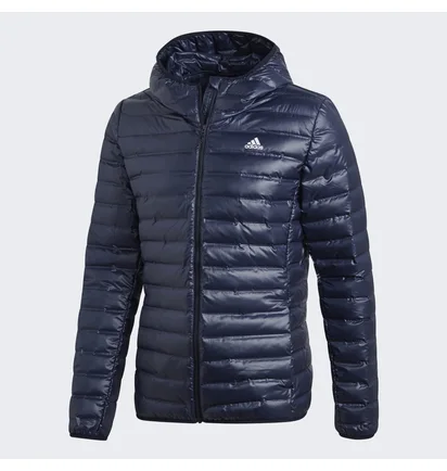 Пуховик чоловічий Adidas Varilite Hooded Down Jacket Blue DX0785
