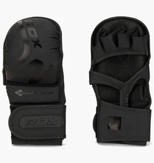 Рукавиці унісекс RDX Grappling Gloves Shooter T-15 Black GSR-T15MB