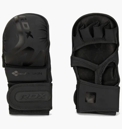 Рукавиці унісекс RDX Grappling Gloves Shooter T-15 Black GSR-T15MB