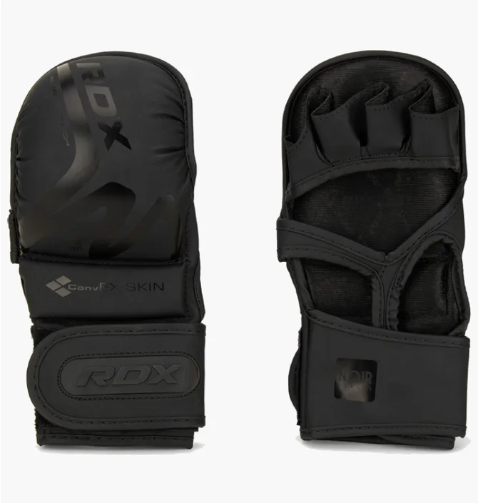 Рукавиці унісекс RDX Grappling Gloves Shooter T-15 Black GSR-T15MB