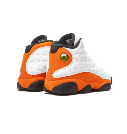 Кроссовки мужские Air Jordan 13 Retro White/Orange 414571-108