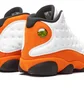 Кроссовки мужские Air Jordan 13 Retro White/Orange 414571-108