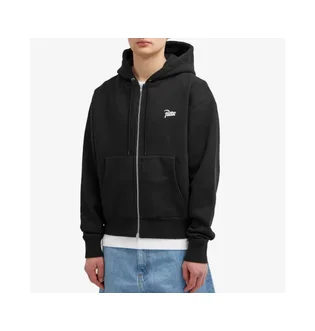 Толстовка чоловіча Patta Classic Zip-Up Hooded Sweater Black 331-0203-001