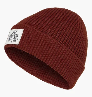 Шапка унисекс Jack Wolfskin Badge Bordo A61610J-0126