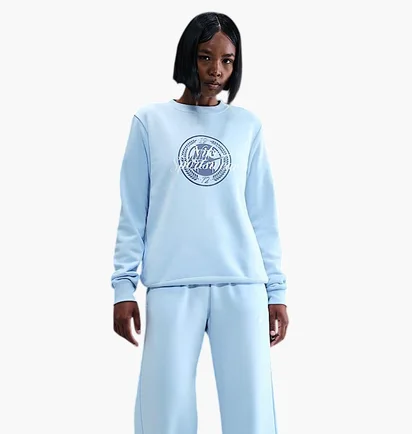 Свитшот женский Nike Nsw Club Flc Gx Std Light Blue HV2342-441