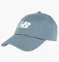 Кепка унисекс New Balance 6 Panel Curved Brim V22 Grey LAH13010-SLA