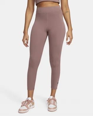 Леггинсы женские Nike Sportswear Classic High-Waisted 7/8 Leggings Brown DV7789-208