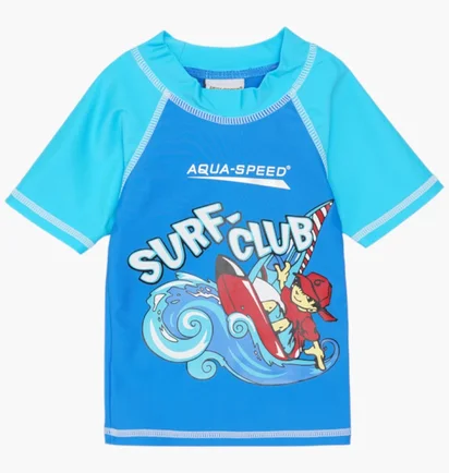 Футболка детская Aqua Speed Surf-Club T-Shirt 2025 Blue/Light Blue 383-02