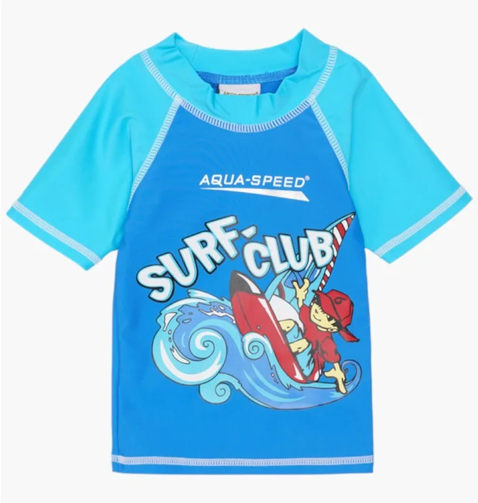 Футболка детская Aqua Speed Surf-Club T-Shirt 2025 Blue/Light Blue 383-02