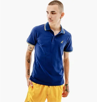 Поло мужское AUSTRALIAN 2-Stripe Pique Polo S-Fit Blue LSUPO0004-842B
