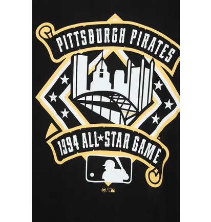 Футболка мужская 47 Brand Mlb Pittsburgh Pirates Backer Black 614630JK-FS
