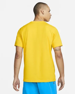 Футболка чоловіча Nike Mens Basketball T-Shirt Yellow DN3003-709
