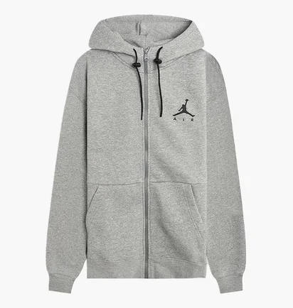 Толстовка мужская Nike Air Jordan Jumpman Air Fleece Full Zip Hoodie Grey Ck6679-091