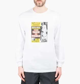 Лонгслив унисекс Pleasures Gossip White P21SP048-WHITE