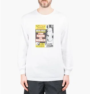 Лонгслив унисекс Pleasures Gossip White P21SP048-WHITE