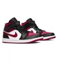 Кроссовки мужские Air Jordan 1 Mid Black/White/Noble Red 554724-066