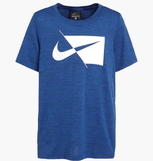 Футболка детская Nike Dri-Fit Hbr Ss Top Blue DA0282-492