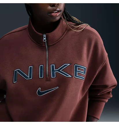 Кофта жіноча Nike Sportswear Phoenix Fleece Brown FV7679-218