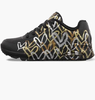 Кроссовки женские Skechers Metallic Love Black 155523-BKGD